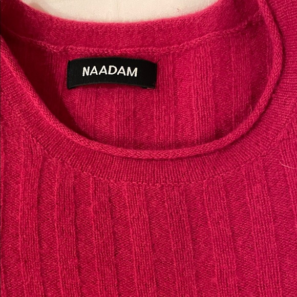 NAADAM Women's Red Crew Neck Sweater - Picture 4 of 4